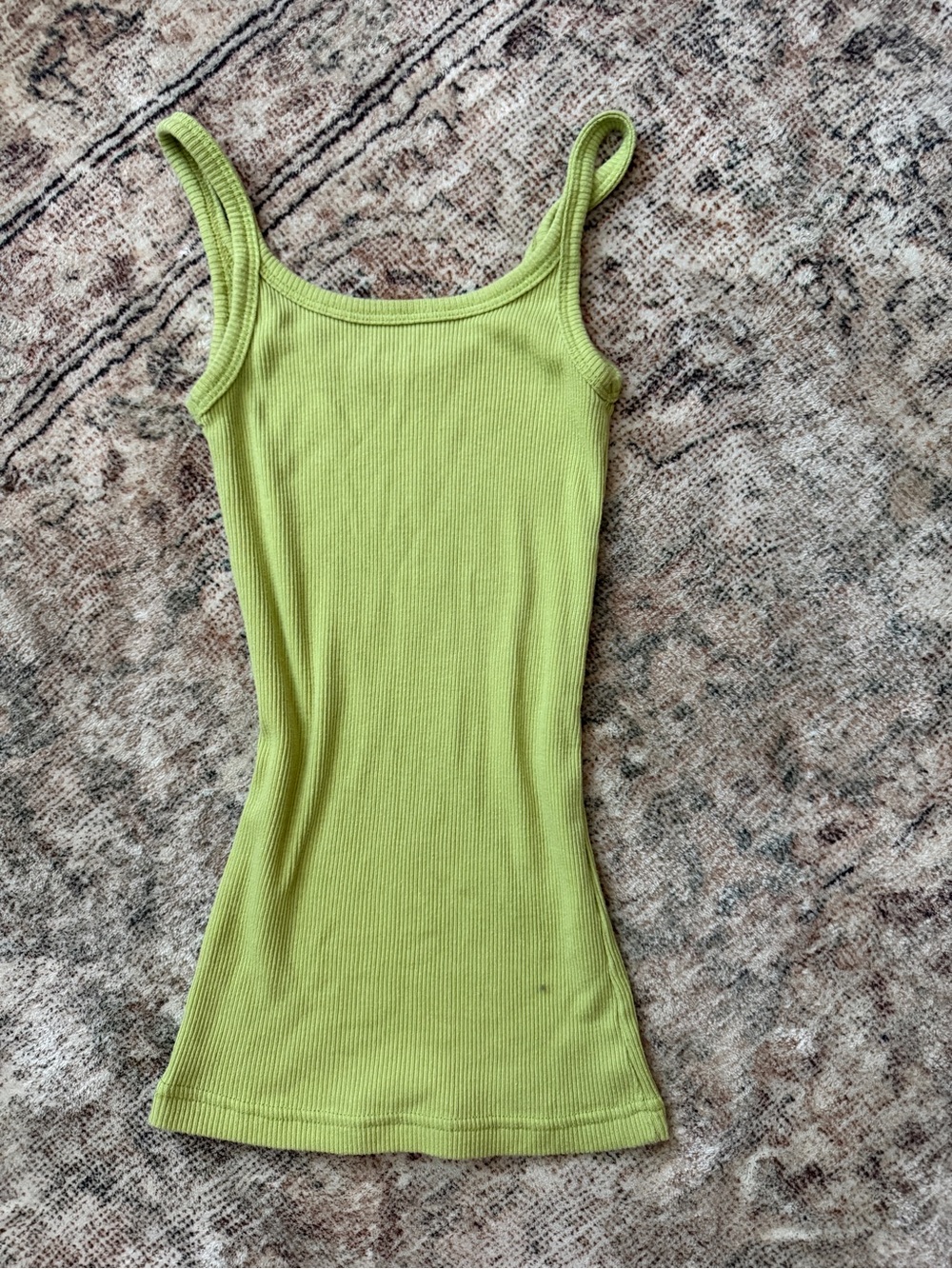 Mango Lime Ribbed Tank - Picture 3 of 3